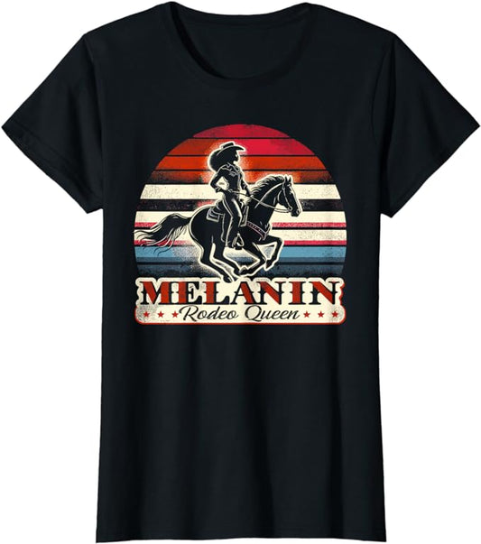 Melanin Rodeo Queen Cowgirl 1 T-Shirt